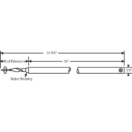 Strybuc 34in Spiral Balance White Tip 76-SMS34
